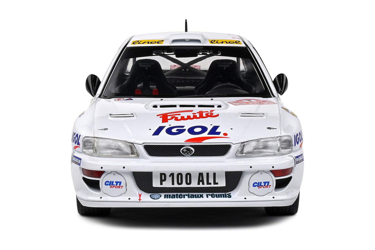 Solido 1999 Subaru Impreza 22b S5 WRC #17 Panizzi Rallye Monte Carlo White 1:18