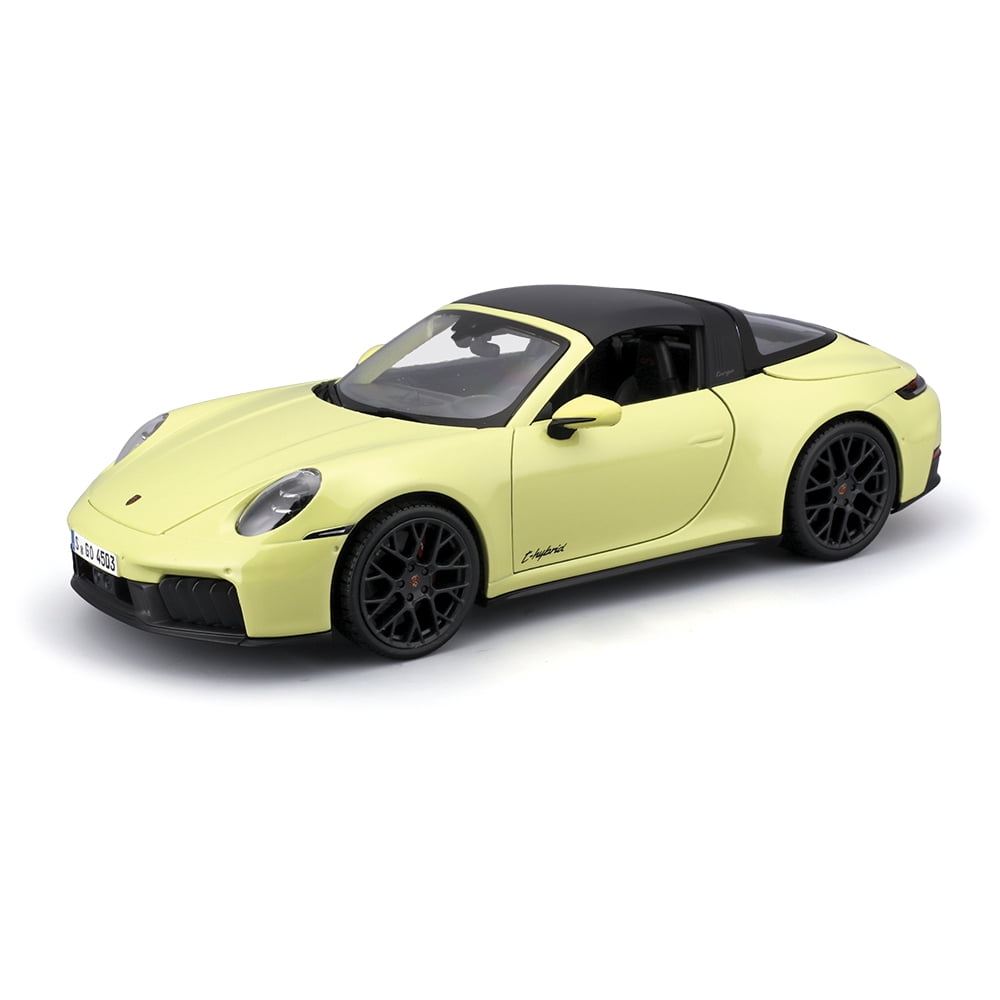 Open Box 2025 Porsche 911 Carrera GTS (Hybrid) - Yellow 1:18 Scale