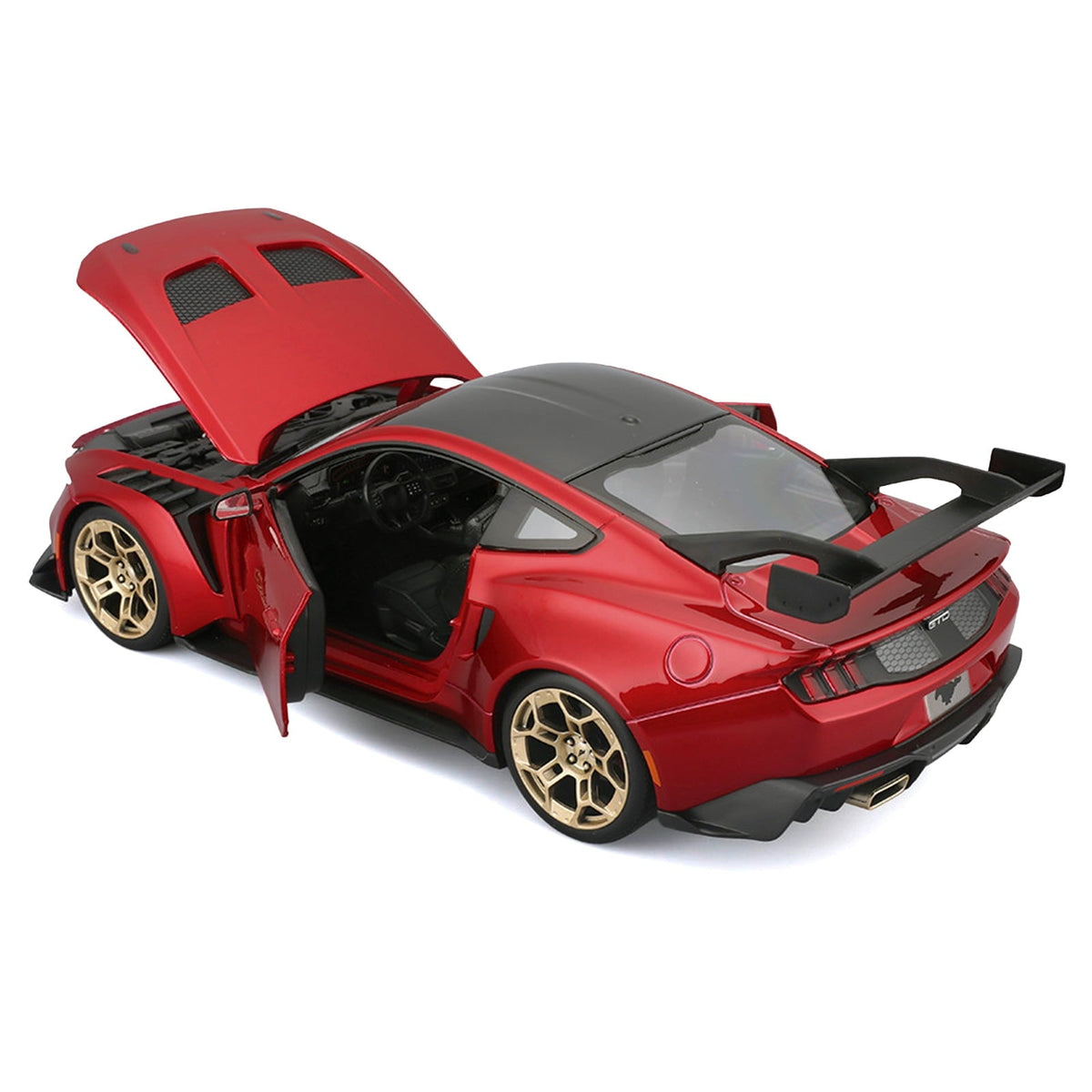 2025 Ford Mustang GTD Red Metallic with Black Top "Special Edition" Series 1/18 Diecast Model Car by Maisto