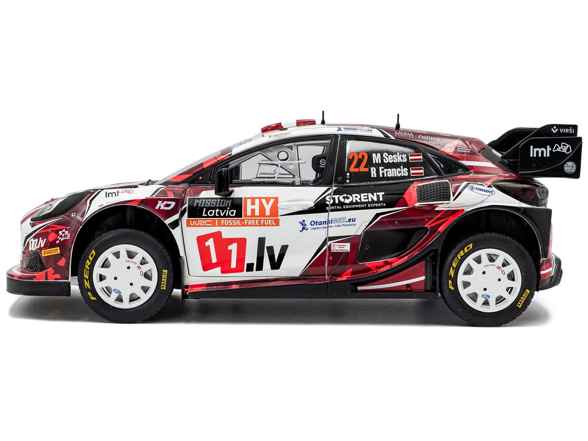 SOLIDO 1/18 - FORD Puma Rally1 Hybrid - Rallye Latvia 2024