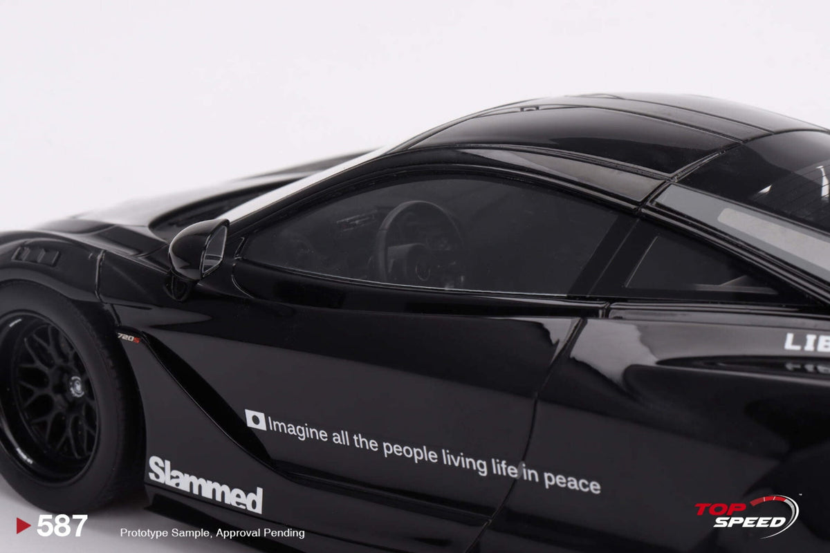 McLaren 720S "LB-Works" Black "Tokyo Auto Salon 2024" 1/18 Model Car by Top Speed