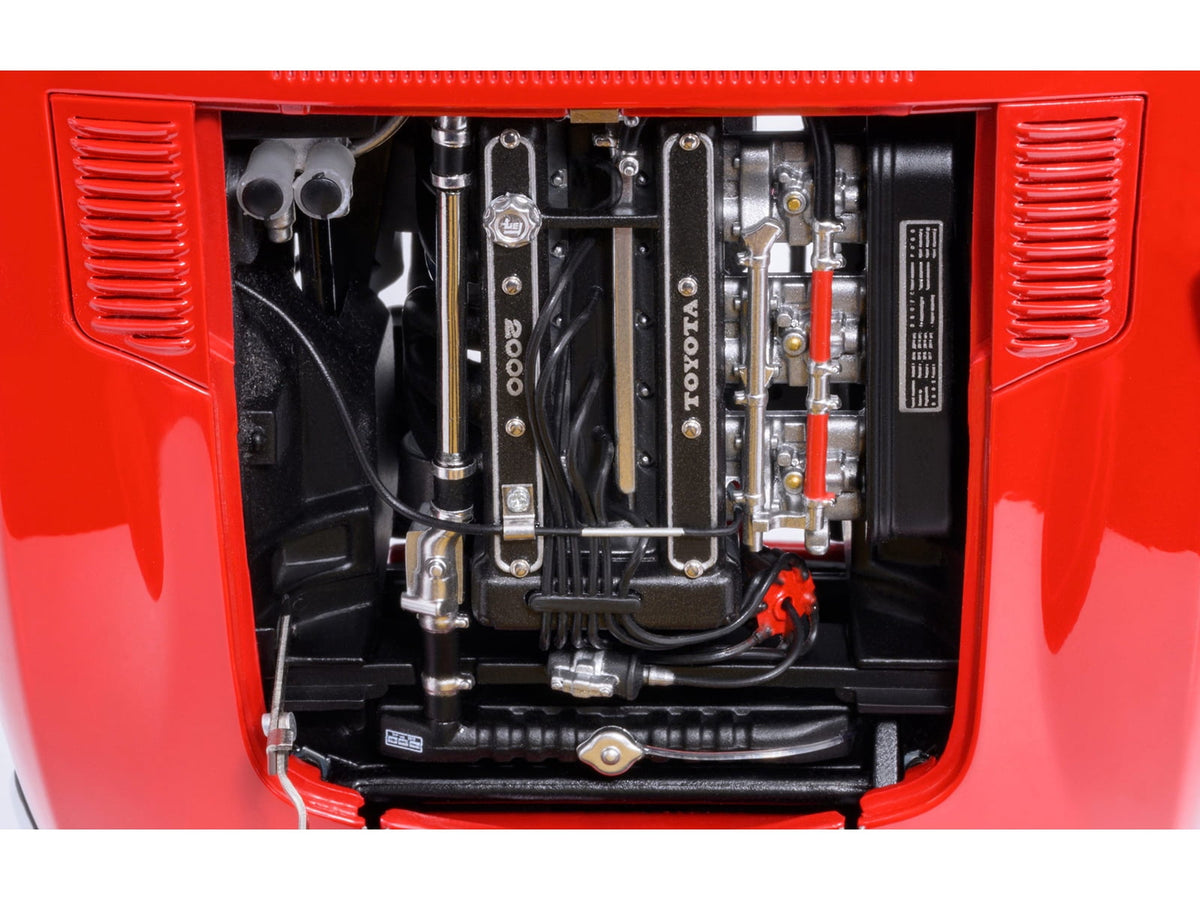 1967 Toyota 2000GT RHD (Right Hand Drive) Red 1/18 Model Car by Autoart