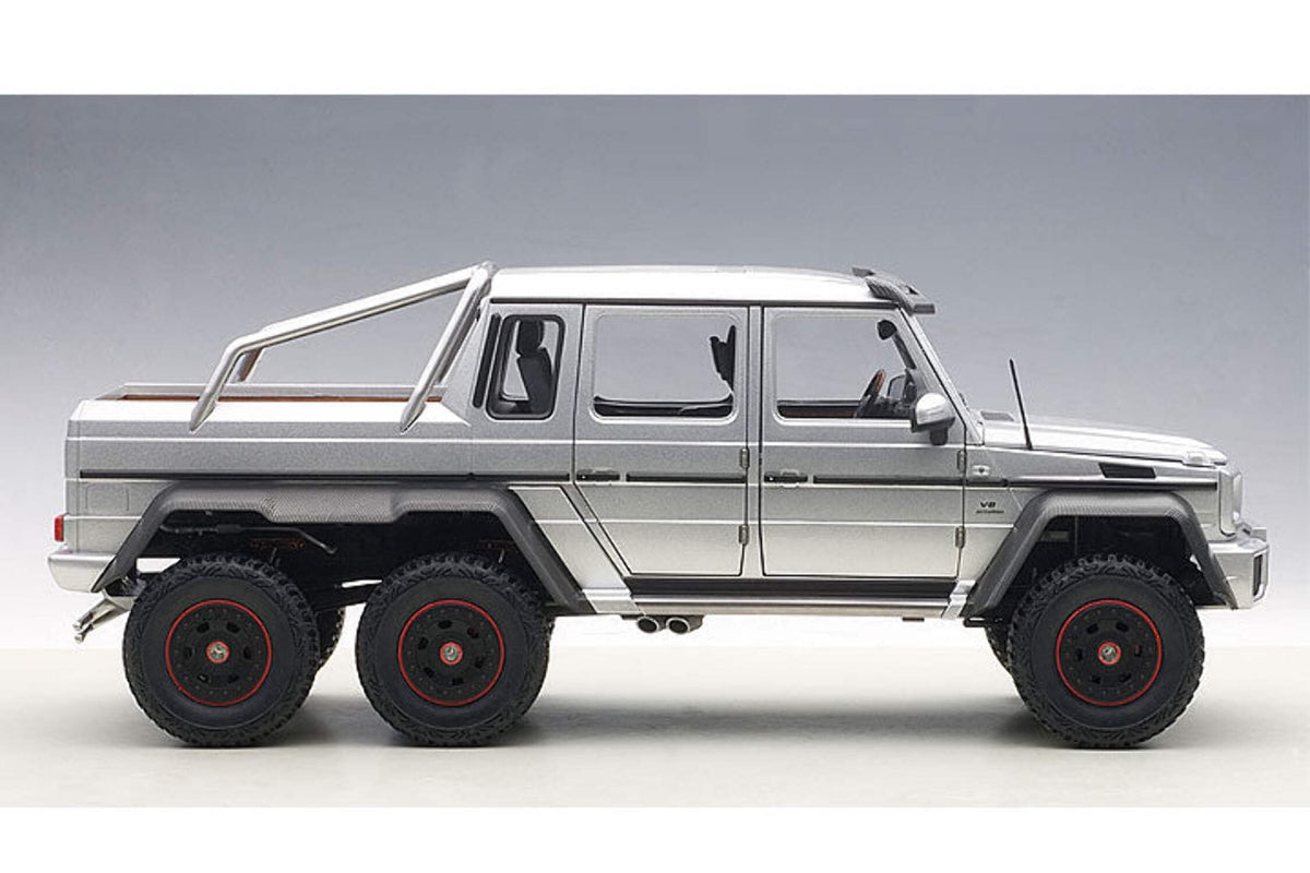 Mercedes G63 AMG 6X6 Silver 1/18 Model Car by Autoart