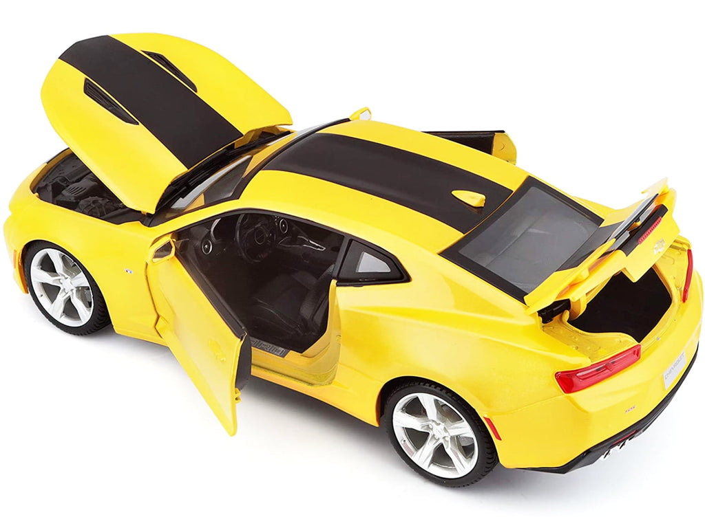 2016 Chevrolet Camaro SS Yellow 1/18 Diecast Model Car by Maisto