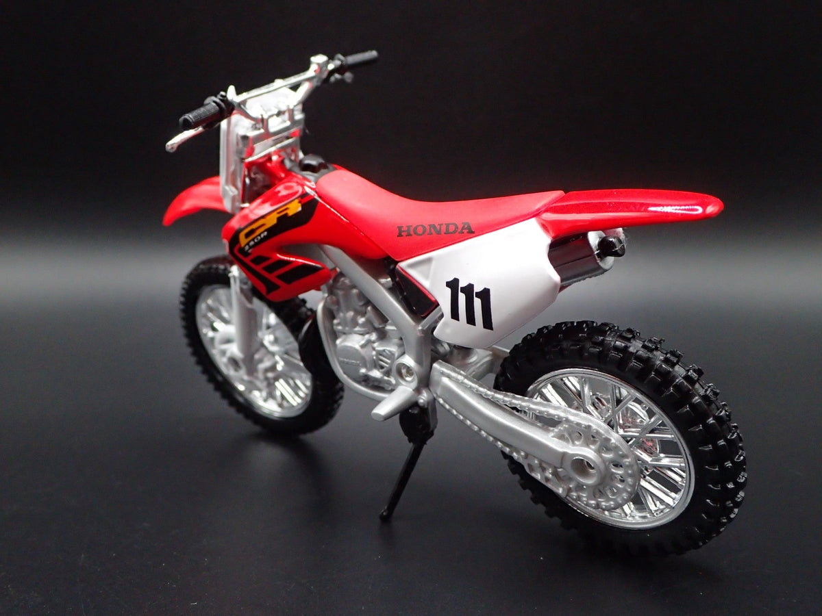 Open Box HONDA CR250R DIRT BIKE MOTORCYCLE RED 1/18 SCALE DIORAMA DIECAST MODEL BIKE