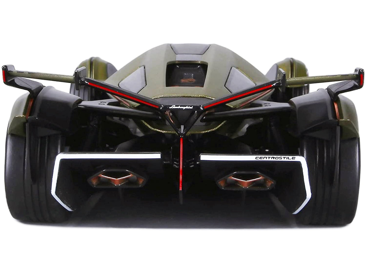 Lamborghini V12 Vision Gran Turismo Matt Green Metallic 1/18 Diecast Model Car by Maisto