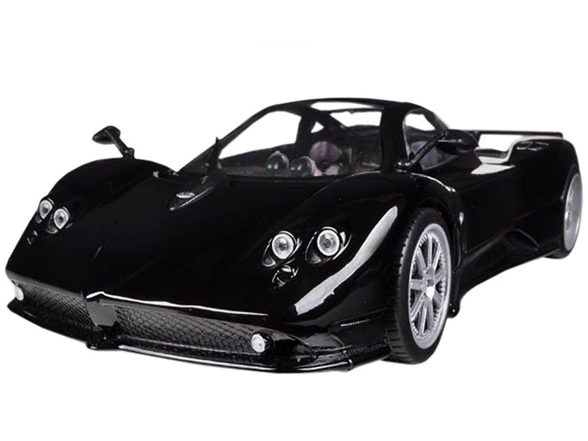 Pagani Zonda F Black 1/18 Die Cast Car Model by Motormax