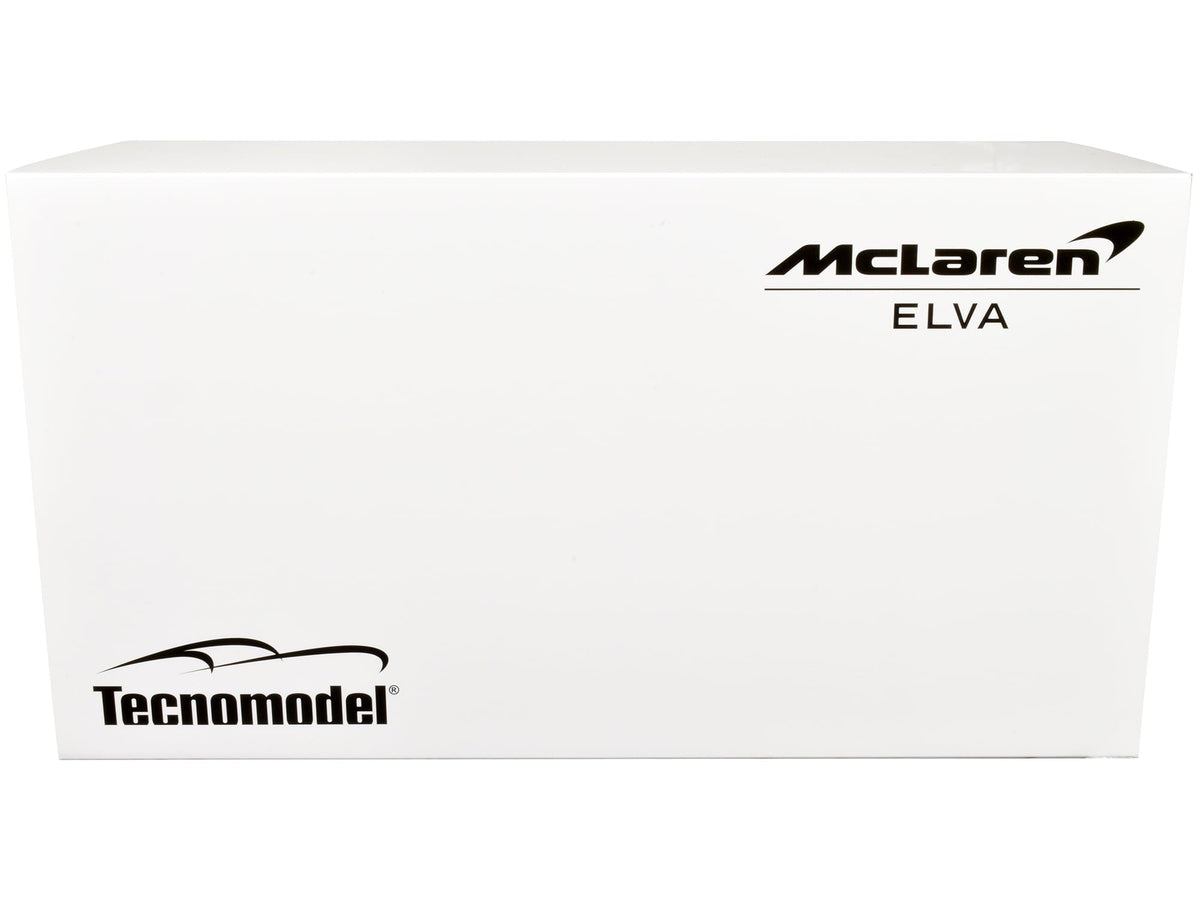 2020 McLaren Elva Convertible #4 Black w/Silver Accents "Exclusive Collection" Ltd Ed to 79 pcs 1/18 Model Car by Tecnomodel