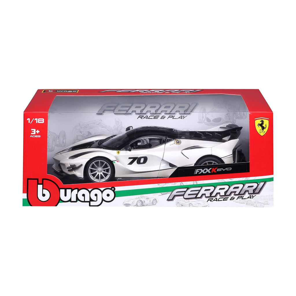Bburago 1:18 Scale Race & Play Ferrari FXX K EVO Die Cast Vehicle