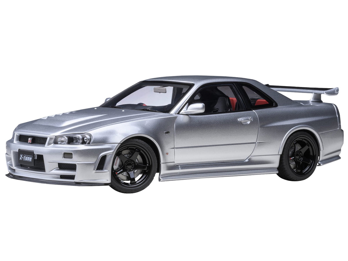Nissan Nismo R34 GT-R Z-TUNE RHD (Right Hand Drive) Silver Metallic 1/18 Model Car by Autoart