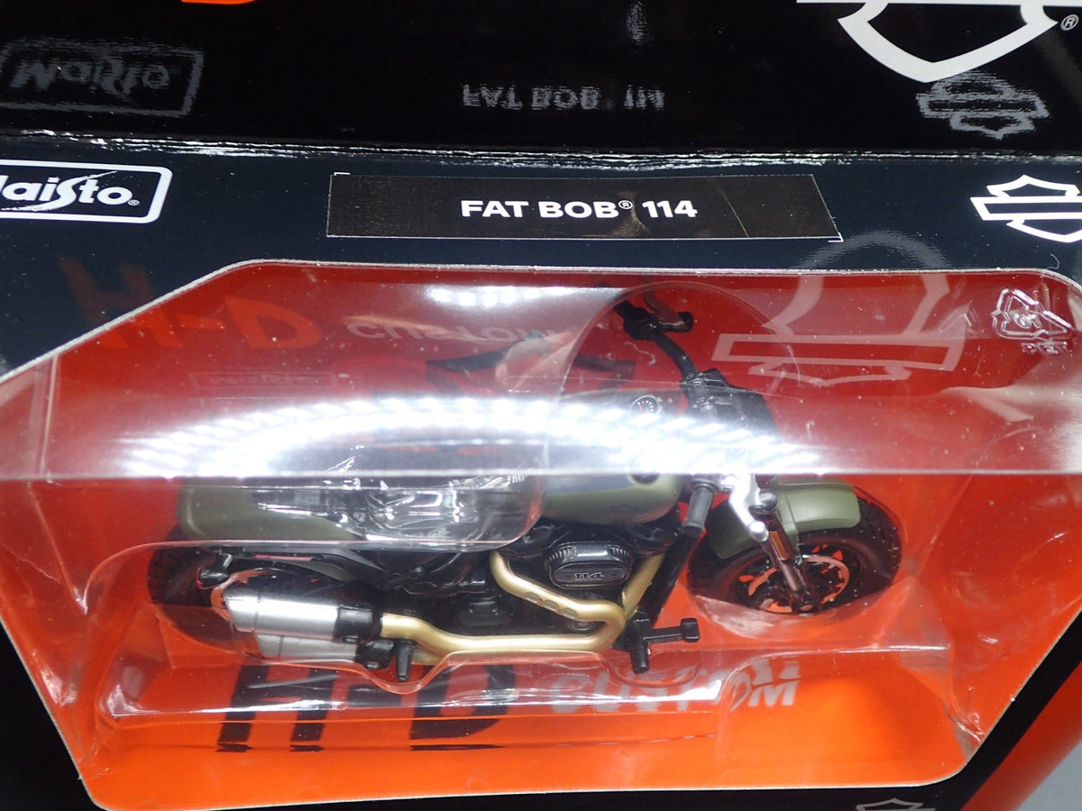 FAT BOB 114 HARLEY DAVIDSON MOTORCYCLE MAISTO SERIES 42 1/18 DIECAST MODEL BIKE