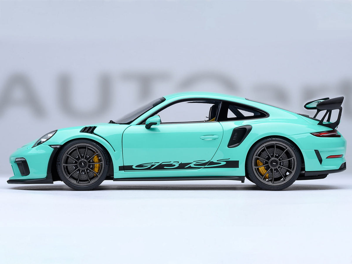 Porsche 911 (991.2) GT3 RS Mint Green 1/18 Model Car by Autoart