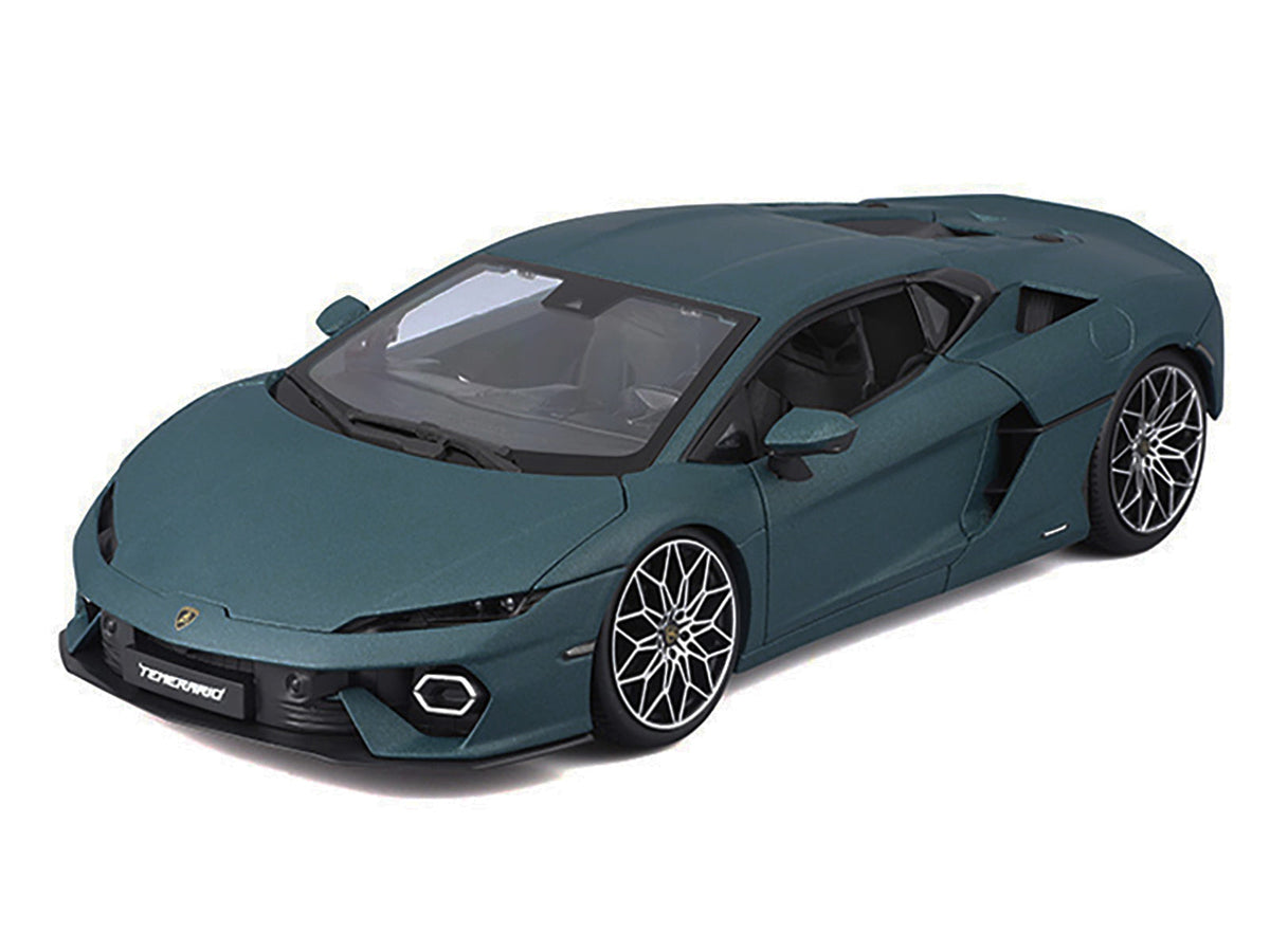 Lamborghini Temerario Matt Blue Metallic 1/18 Diecast Model Car by Bburago