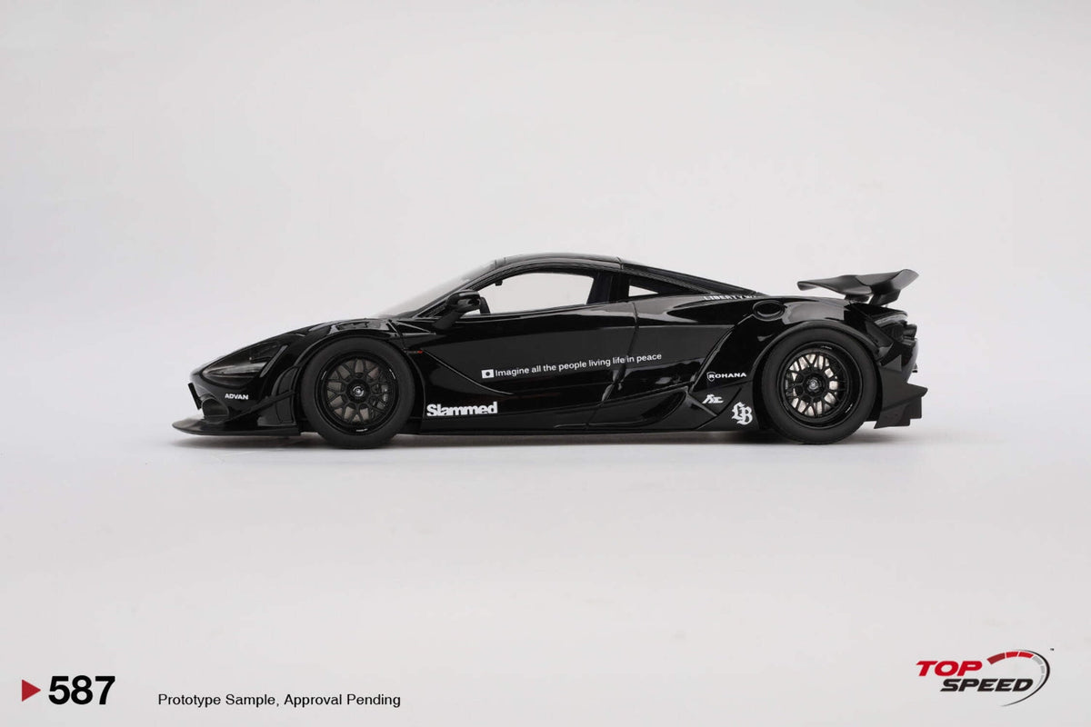 McLaren 720S "LB-Works" Black "Tokyo Auto Salon 2024" 1/18 Model Car by Top Speed