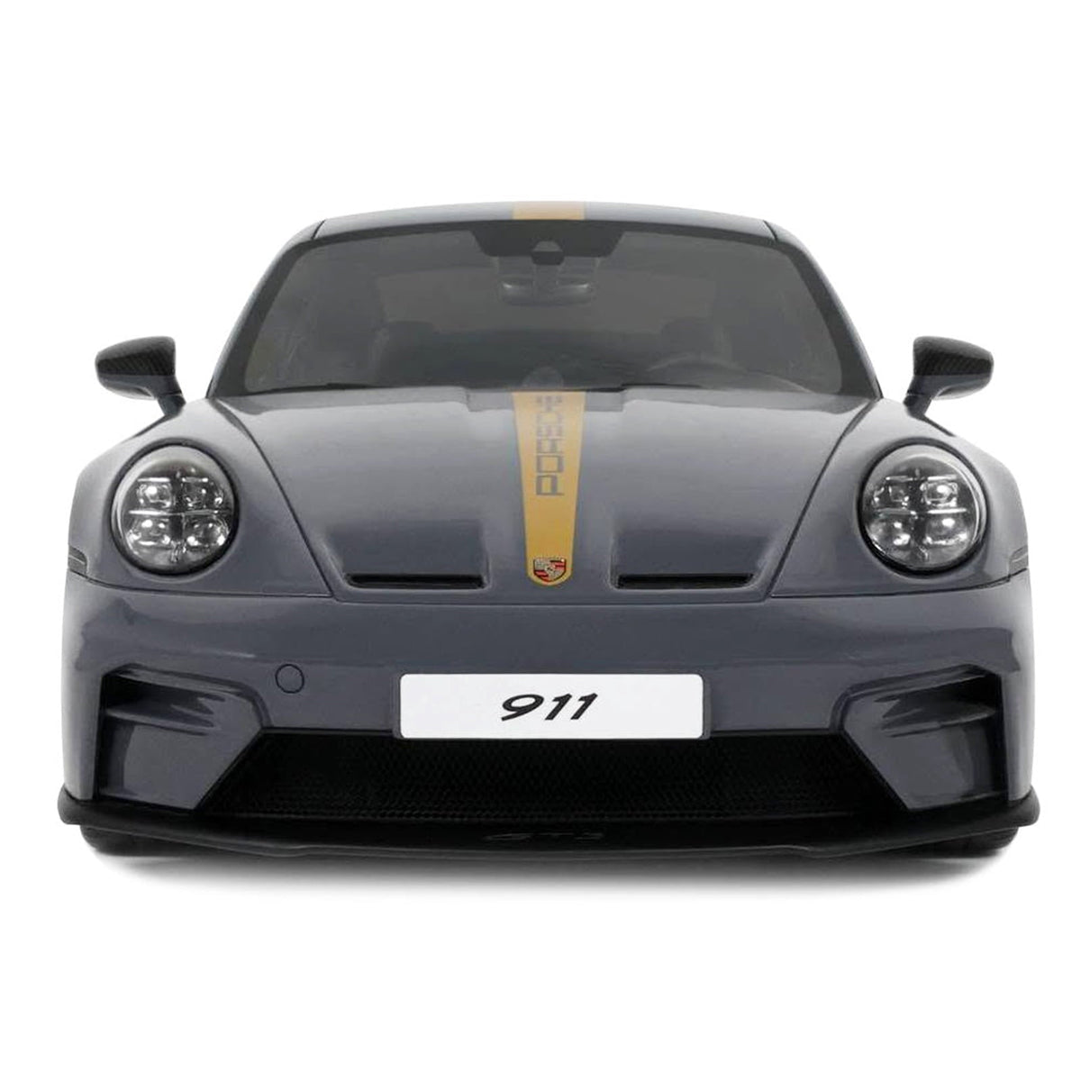 2025 Porsche 911 (992.2) GT3 Touring Gray with Gold Stripe 1/18 Model Car by GT Spirit