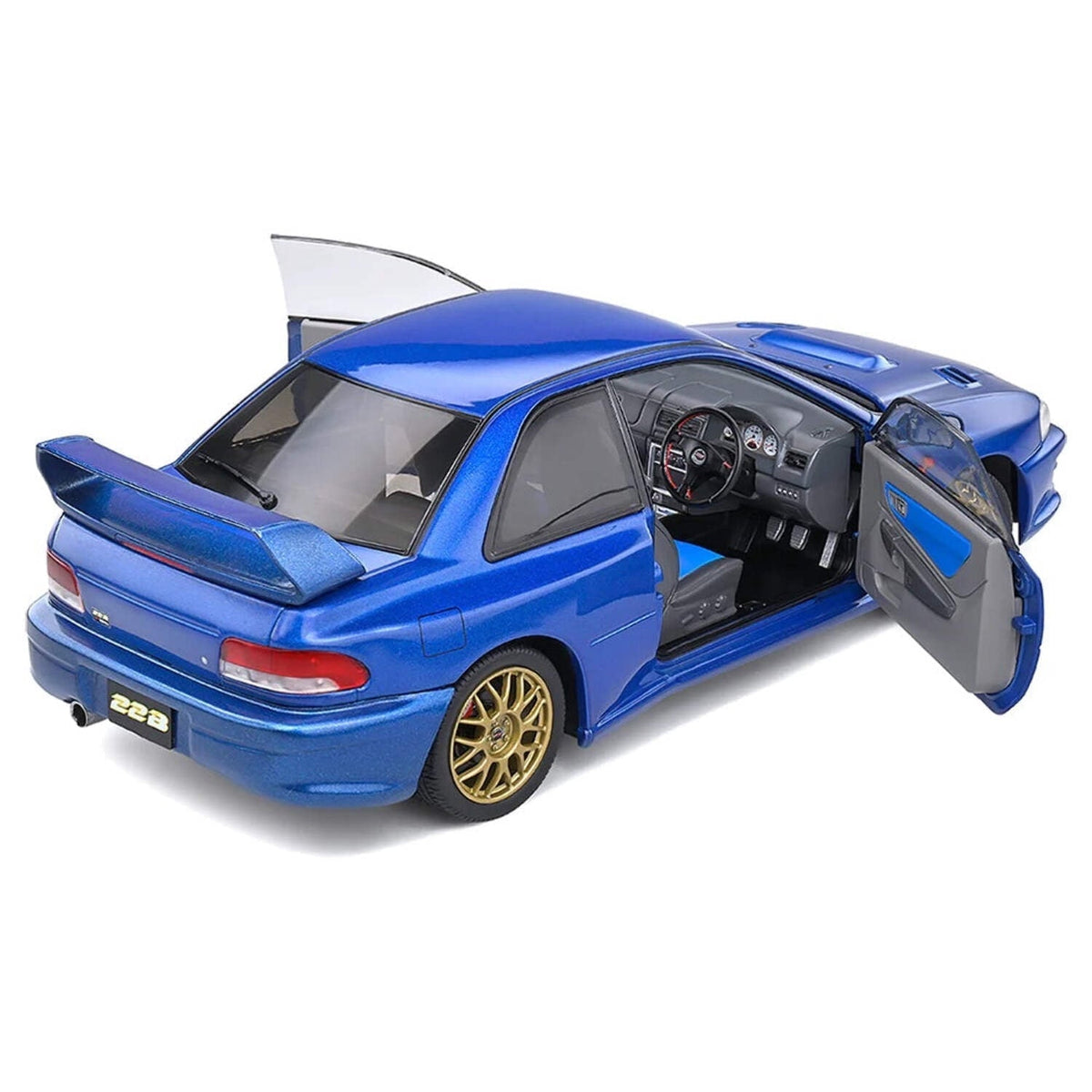 Solido 1998 Subaru Impreza 22B Blue 1:18