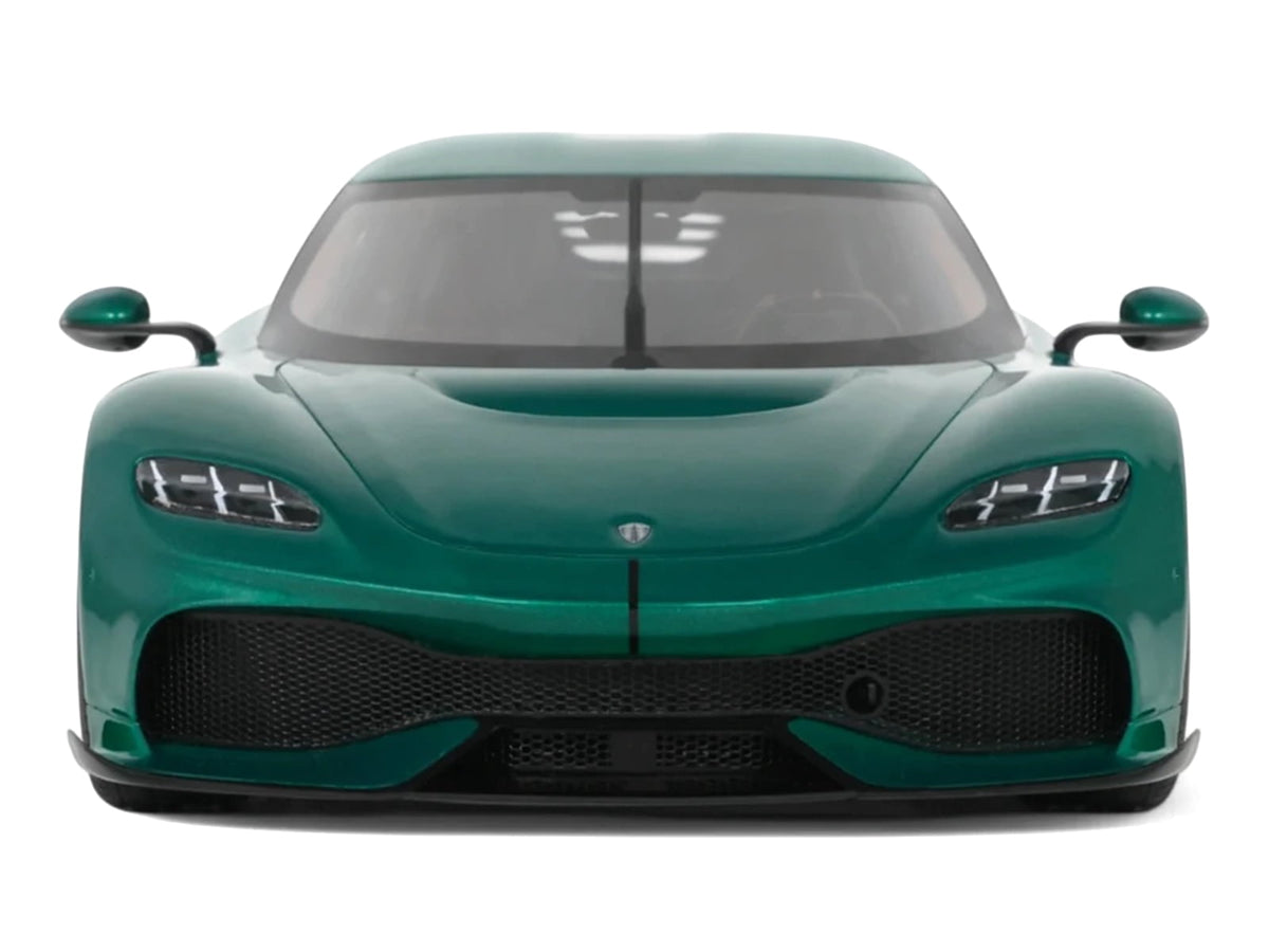 2024 Koenigsegg Gemera Racing Green Metallic 1/18 Model Car by GT Spirit