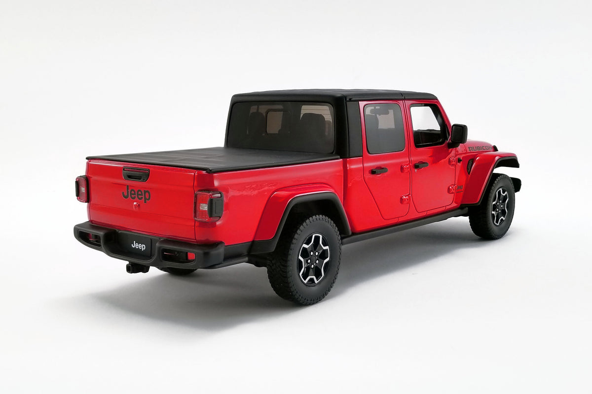 2019 Jeep Gladiator Rubicon Pickup Truck, Firecracker Red - GT Spirit US024 - 1/18 scale Resin Model Toy Car